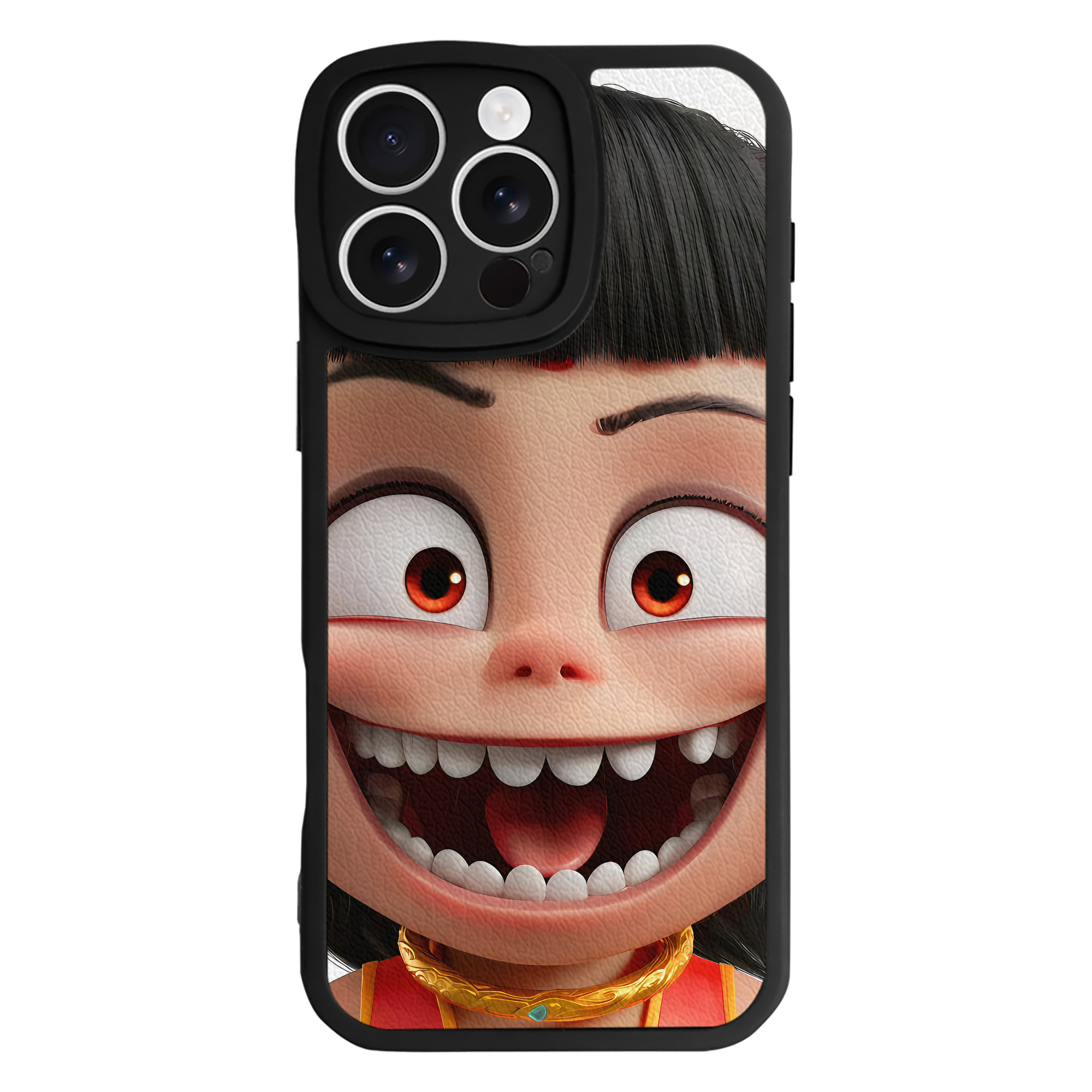 （画像用） Ne Zha 2 ナタ 魔童の大暴れ 【iPhone 16シリーズ対応】シリコンスマホケース（レザー調） 材質：シリコン
